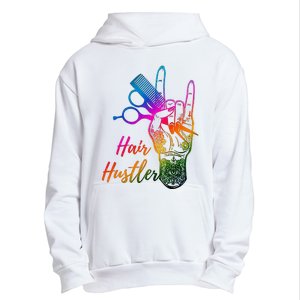 Hair Hustler Hair Stylist Hairdresser Barber Retro Urban Pullover Hoodie