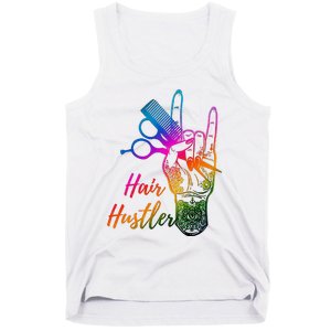 Hair Hustler Hair Stylist Hairdresser Barber Retro Tank Top