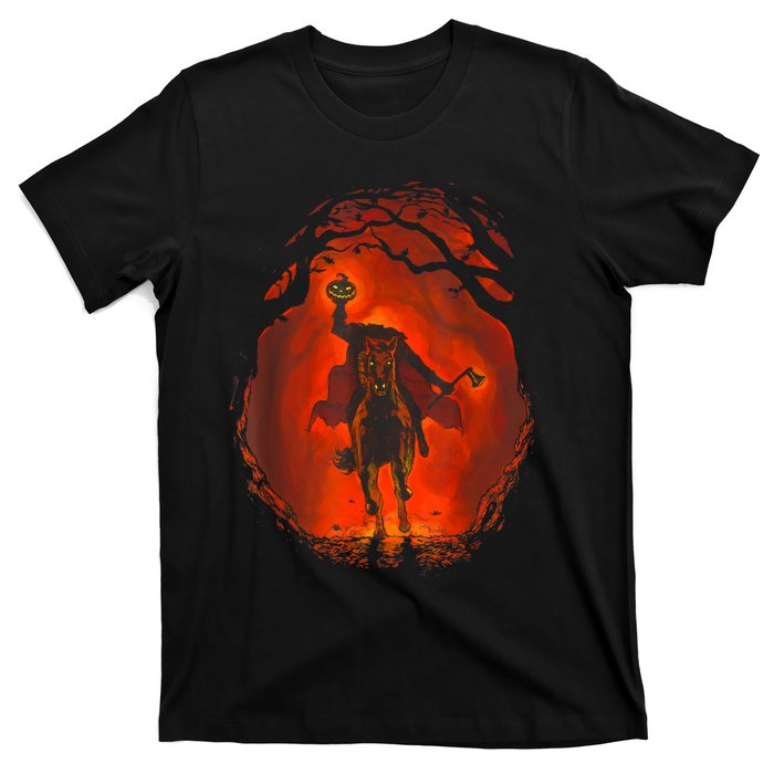 Halloween Headless Horseman Folklore Pumpkin JackOLantern T-Shirt