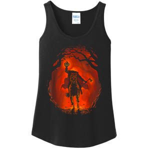 Halloween Headless Horseman Folklore Pumpkin JackOLantern Ladies Essential Tank