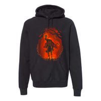 Halloween Headless Horseman Folklore Pumpkin JackOLantern Premium Hoodie