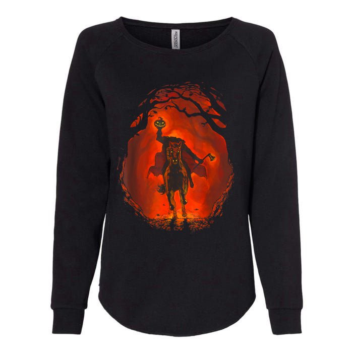 Halloween Headless Horseman Folklore Pumpkin JackOLantern Womens California Wash Sweatshirt