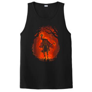 Halloween Headless Horseman Folklore Pumpkin JackOLantern PosiCharge Competitor Tank