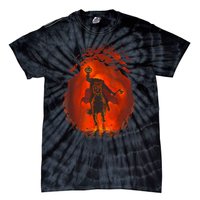 Halloween Headless Horseman Folklore Pumpkin JackOLantern Tie-Dye T-Shirt