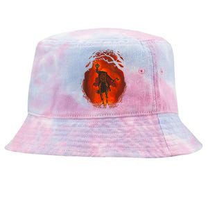 Halloween Headless Horseman Folklore Pumpkin JackOLantern Tie-Dyed Bucket Hat