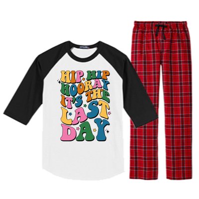 Hip Hip Hooray Its The Last Day Schools Out Raglan Sleeve Pajama Set