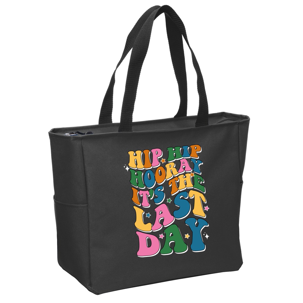 Hip Hip Hooray Its The Last Day Schools Out Zip Tote Bag