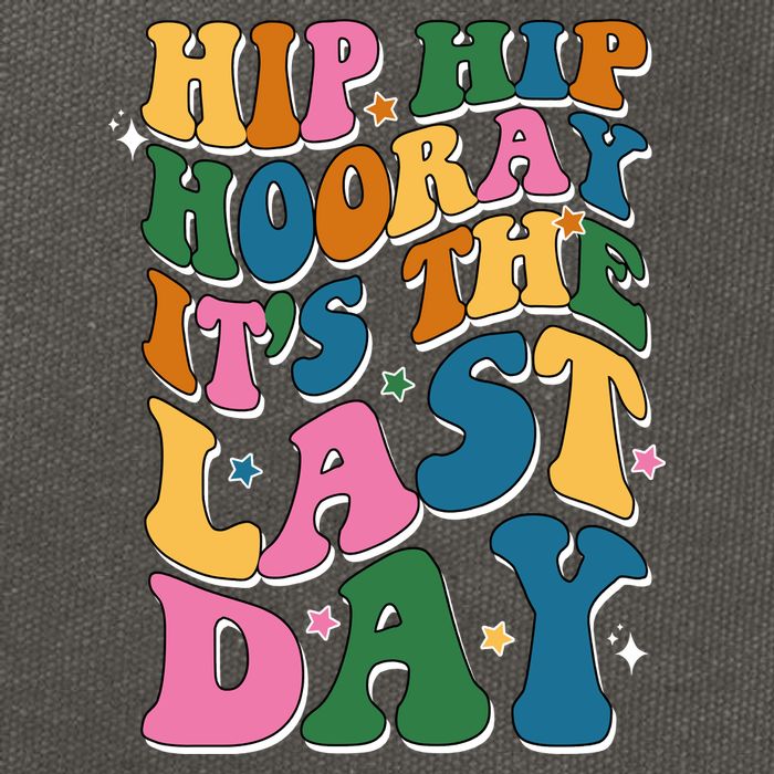 Hip Hip Hooray Its The Last Day Schools Out Cotton Canvas Backpack