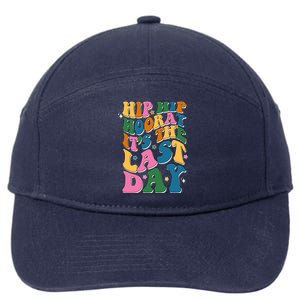 Hip Hip Hooray Its The Last Day Schools Out 7-Panel Snapback Hat