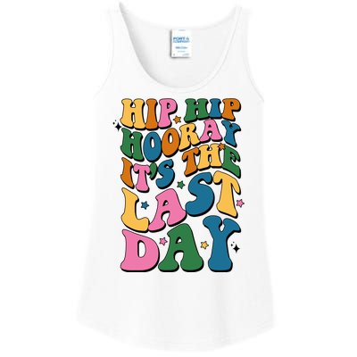 Hip Hip Hooray Its The Last Day Schools Out Ladies Essential Tank