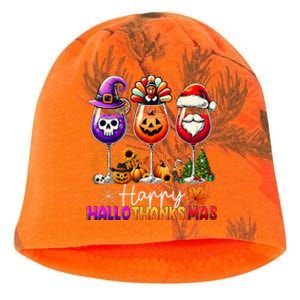 Happy Hallothanksmas Halloween Thanksgiving Christmas Kati - Camo Knit Beanie