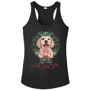 Ho Ho Ho Yellow Labrador Christmas Gift Ladies PosiCharge Competitor Racerback Tank