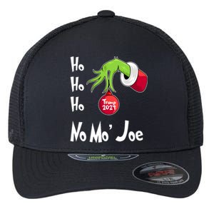 Ho Ho Ho No More Joe Trump 2024 Funny Christmas Flexfit Unipanel Trucker Cap