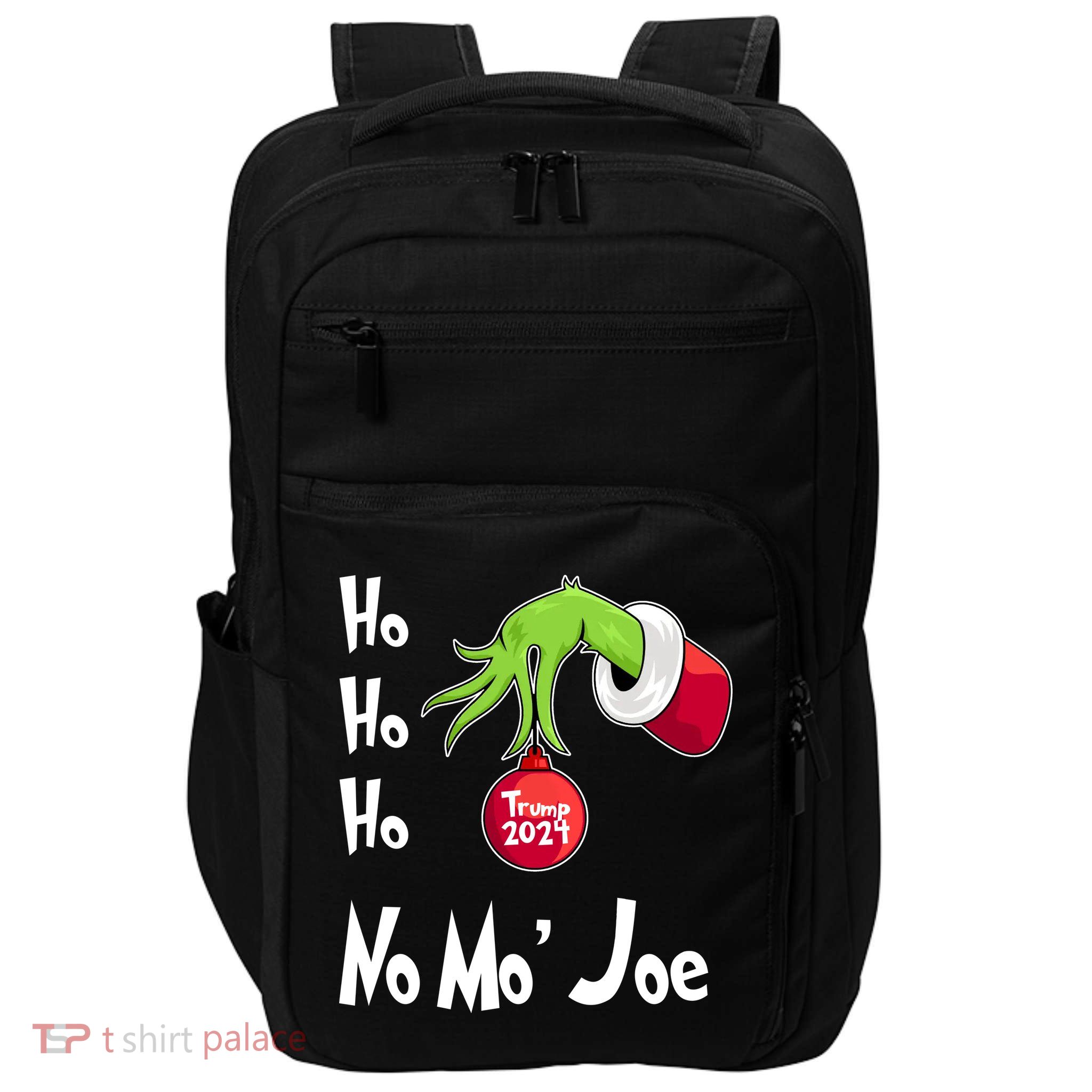 Ho Ho Ho No More Joe Trump 2024 Funny Christmas Impact Tech Backpack