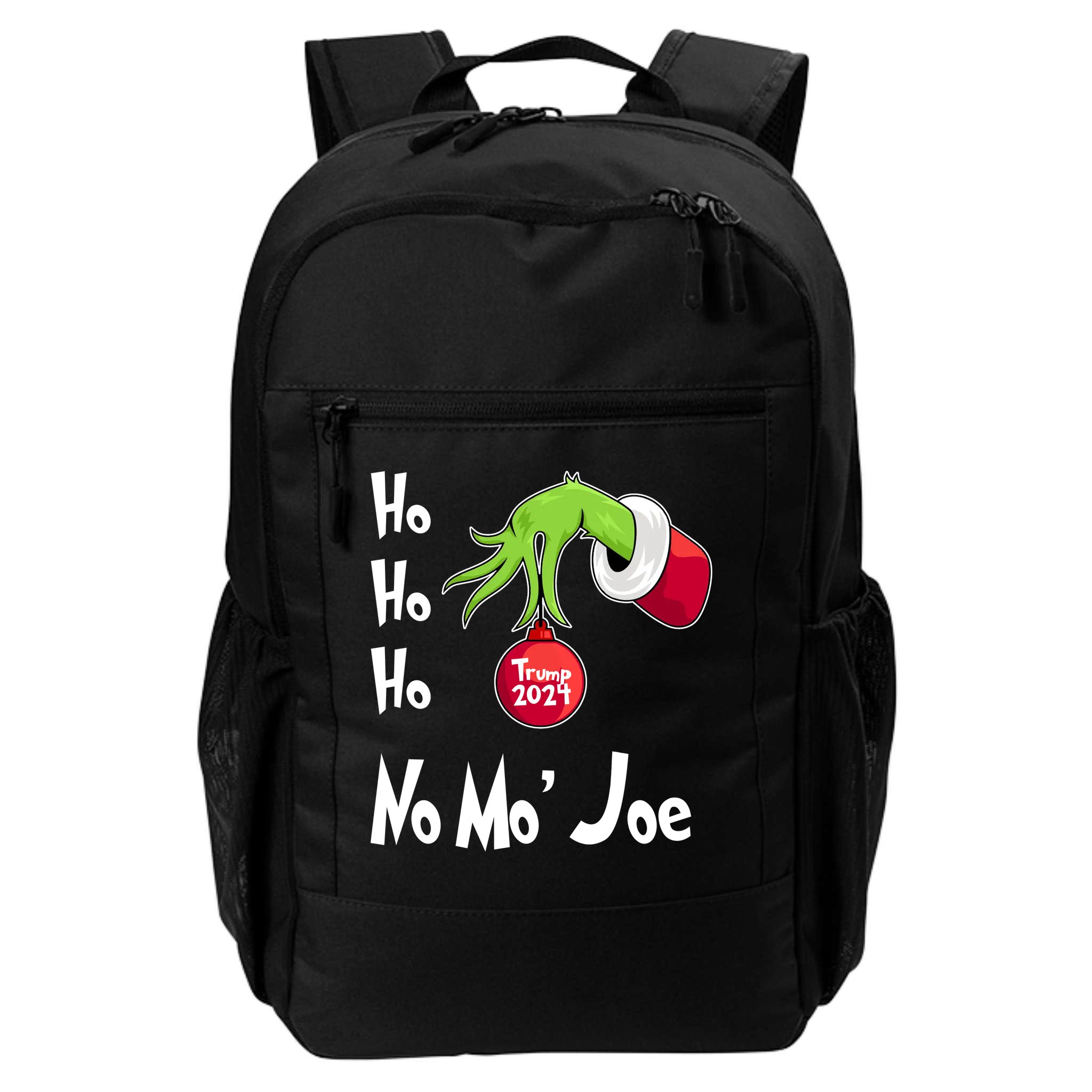Ho Ho Ho No More Joe Trump 2024 Funny Christmas Backpack