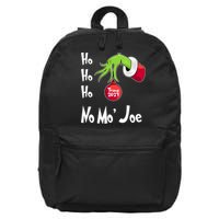 Ho Ho Ho No More Joe Trump 2024 Funny Christmas 16 in Basic Backpack