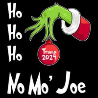 Ho Ho Ho No More Joe Trump 2024 Funny Christmas 16 in Basic Backpack