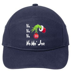 Ho Ho Ho No More Joe Trump 2024 Funny Christmas 7-Panel Snapback Hat