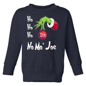 Ho Ho Ho No More Joe Trump 2024 Funny Christmas Toddler Sweatshirt