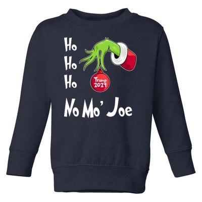 Ho Ho Ho No More Joe Trump 2024 Funny Christmas Toddler Sweatshirt