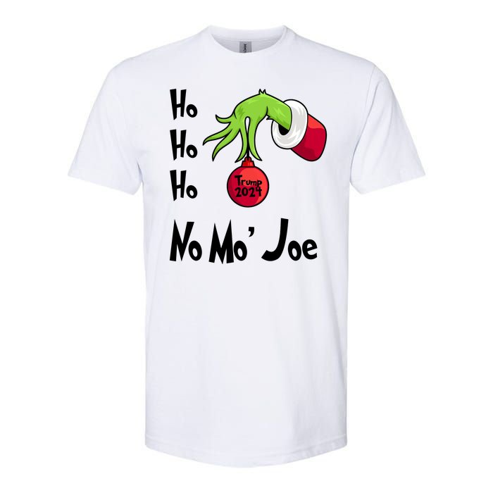 Ho Ho Ho No More Joe Trump 2024 Funny Christmas Softstyle CVC T-Shirt