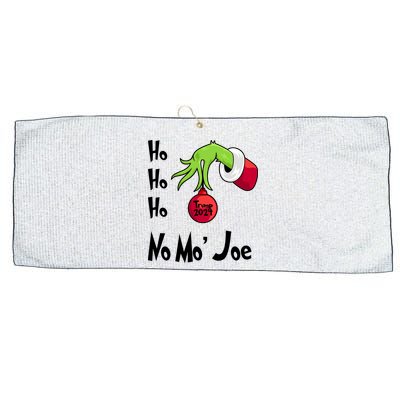 Ho Ho Ho No More Joe Trump 2024 Funny Christmas Large Microfiber Waffle Golf Towel
