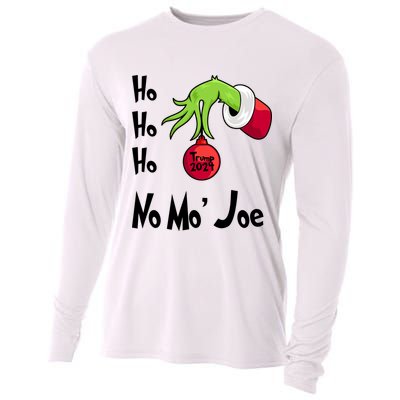 Ho Ho Ho No More Joe Trump 2024 Funny Christmas Cooling Performance Long Sleeve Crew