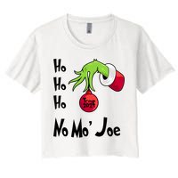 Ho Ho Ho No More Joe Trump 2024 Funny Christmas Women's Crop Top Tee
