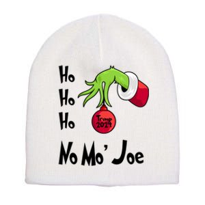 Ho Ho Ho No More Joe Trump 2024 Funny Christmas Short Acrylic Beanie