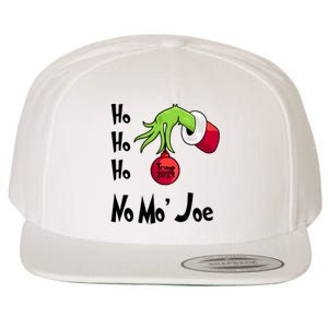 Ho Ho Ho No More Joe Trump 2024 Funny Christmas Wool Snapback Cap