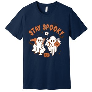 Hairdresser Halloween Hairstylist Ghost Ghoul Premium T-Shirt