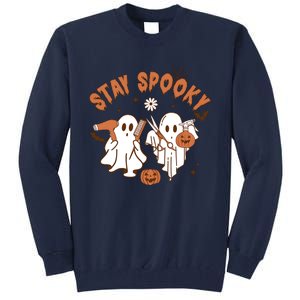 Hairdresser Halloween Hairstylist Ghost Ghoul Tall Sweatshirt