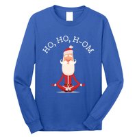 Ho Ho Hom Gift With Skinny Yoga Santa Long Sleeve Shirt