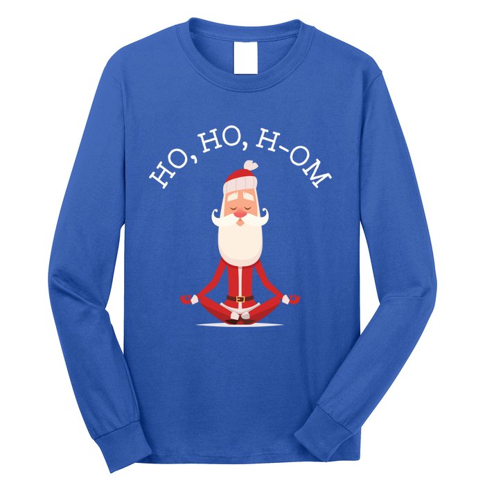 Ho Ho Hom Gift With Skinny Yoga Santa Long Sleeve Shirt