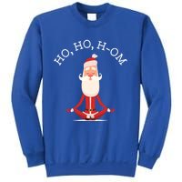 Ho Ho Hom Gift With Skinny Yoga Santa Sweatshirt