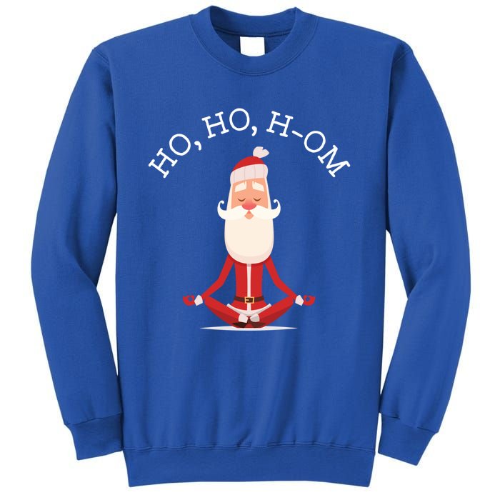 Ho Ho Hom Gift With Skinny Yoga Santa Sweatshirt