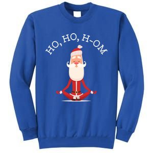 Ho Ho Hom Gift With Skinny Yoga Santa Tall Sweatshirt