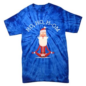 Ho Ho Hom Gift With Skinny Yoga Santa Tie-Dye T-Shirt