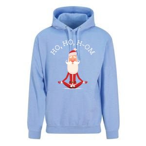 Ho Ho Hom Gift With Skinny Yoga Santa Unisex Surf Hoodie