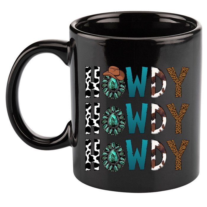 Howdy Howdy Howdy Howdy 11oz C Handle Ceramic Mug