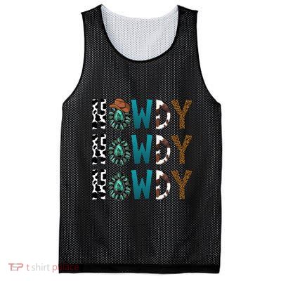 Howdy Howdy Howdy Howdy Mesh Reversible Basketball Jersey Tank
