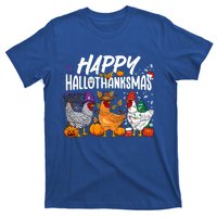 Happy Hallothanksmas Halloween Thanksgiving Xmas Chicken Cute Gift T-Shirt