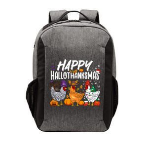 Happy Hallothanksmas Halloween Thanksgiving Xmas Chicken Cute Gift Vector Backpack