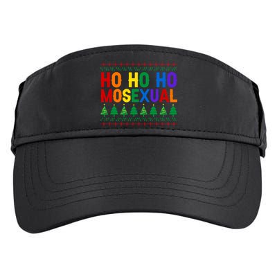 Ho Ho Homosexual Ugly Xmas Sweater Funny Lgbt Christmas Gift Adult Drive Performance Visor