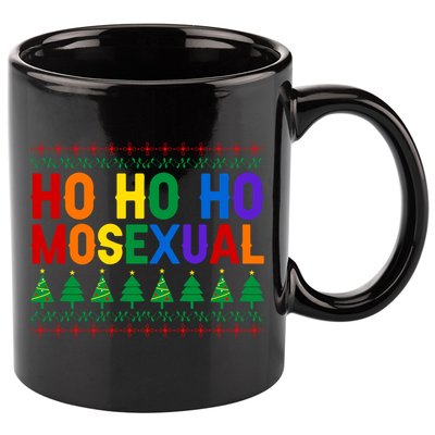 Ho Ho Homosexual Ugly Xmas Sweater Funny Lgbt Christmas Gift 11oz C Handle Ceramic Mug