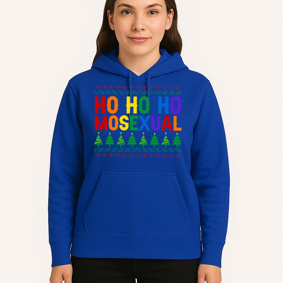 Ho Ho Homosexual Ugly Xmas Sweater Funny Lgbt Christmas Gift Hoodie