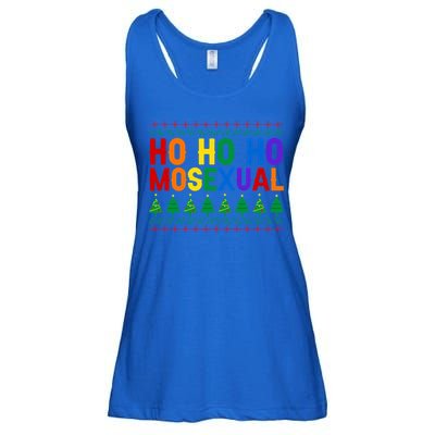 Ho Ho Homosexual Ugly Xmas Sweater Funny Lgbt Christmas Gift Ladies Essential Flowy Tank