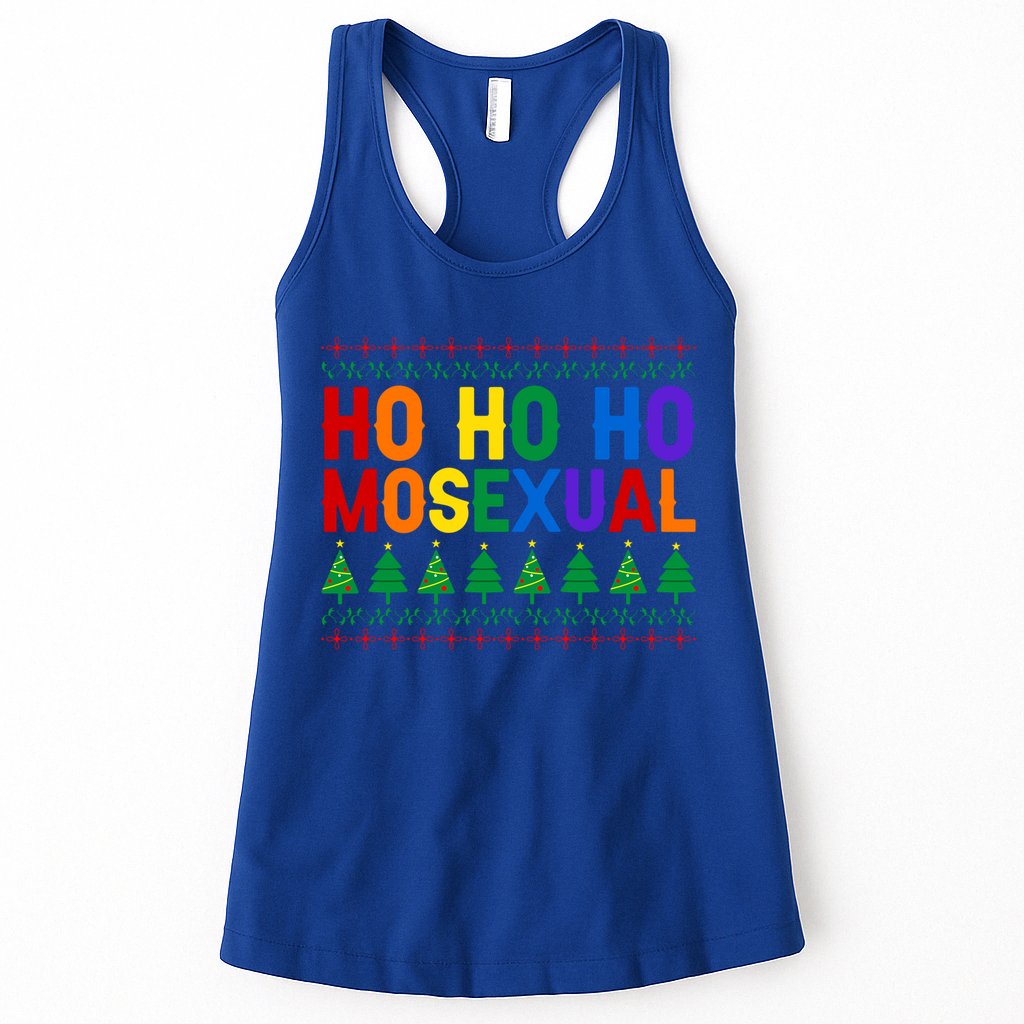 Ho Ho Homosexual Ugly Xmas Sweater Funny Lgbt Christmas Gift Womens Tank Top