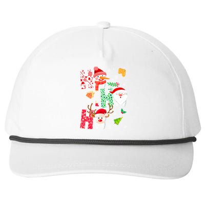 Ho Ho Ho Dentist Christmas Teeth Dental Student Merry Xmas Gift Snapback Five-Panel Rope Hat