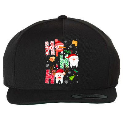 Ho Ho Ho Dentist Christmas Teeth Dental Student Merry Xmas Gift Wool Snapback Cap